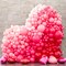 12 Inch Metallic Hot Pink Chrome Magenta Heart Balloons Birthday Party Decorations(Hot Pink - Heart)